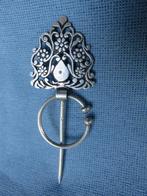 Antieke kleding speld in zilver - 18e - 19e eeuw, Antiek en Kunst, Antiek | Goud en Zilver, Ophalen of Verzenden, Zilver