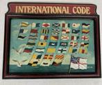 Hand-Painted International Code of Flag Vlag Signals - 1890, Ophalen of Verzenden