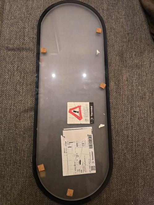 Ovaal glas voordeur melkglas 75 cm hoog x 26.5 cm breed, Doe-het-zelf en Verbouw, Deuren en Horren, Nieuw, Buitendeur, Minder dan 200 cm