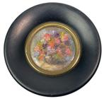 Miniatuur schilderij stilleven met bloemen, Ophalen of Verzenden