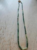 Ketting met natuursteen aventurijn kralen, Sieraden, Tassen en Uiterlijk, Kettingen, Ophalen of Verzenden, Zo goed als nieuw, Groen
