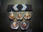 Pet emblemen Marechaussee, Verzamelen, Ophalen of Verzenden, Marechaussee, Nederland, Embleem of Badge