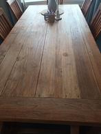 Robuuste eettafel met 8 stoelen, Ophalen, 200 cm of meer, 50 tot 100 cm, Landelijk