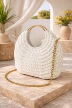 Handmade crochet bag, Ophalen of Verzenden, Zo goed als nieuw, Wit, Handtas