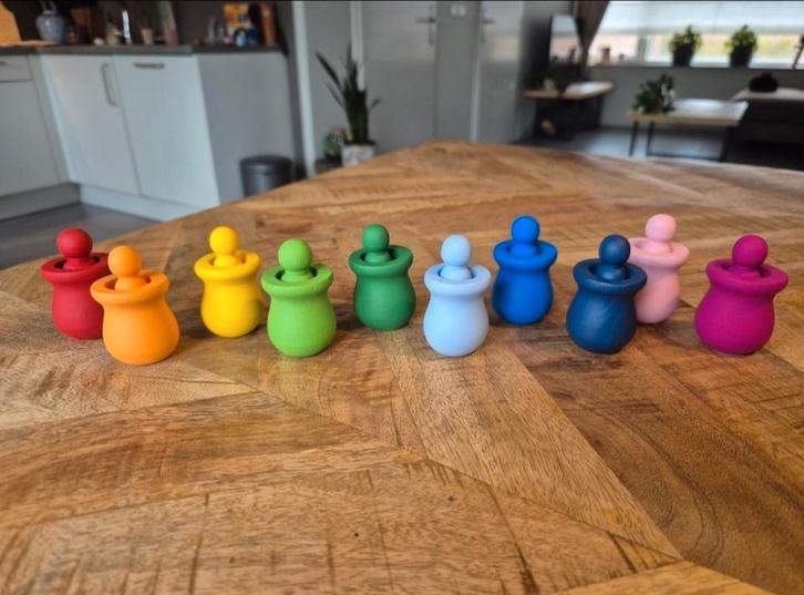 Pegdoll kleurensetje, Kinderen en Baby's, Speelgoed | Houten speelgoed, Nieuw, Overige typen, Ophalen of Verzenden