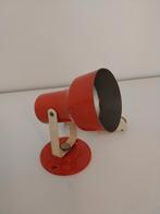 Vintage lampje spotje oranje retro, Ophalen of Verzenden, Gebruikt, Metaal of Aluminium, Plafondspot of Wandspot