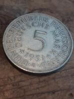 Duitsland 1951 5 mark (zilver), Ophalen, Duitsland, Losse munt, Zilver