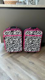 Koffers met zebraprint, Sieraden, Tassen en Uiterlijk, Koffers, Ophalen, Minder dan 50 cm, Zo goed als nieuw, Minder dan 35 cm