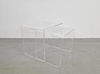 Mimiset bijzettafels Nesting Tables Acryl Plastic Space Age, Minder dan 45 cm, N, Ophalen of Verzenden, Vintage space age