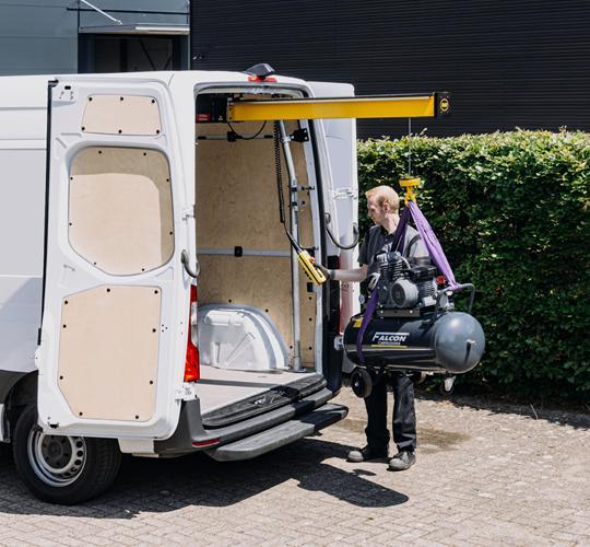 laad en los systeem voor inbouw in bedrijfsautos, Auto-onderdelen, Overige Auto-onderdelen, Gebruikt, Ophalen