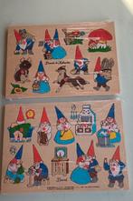 Puzzels hout David de kabouter Vintage, Ophalen of Verzenden, Minder dan 10 stukjes, Gebruikt