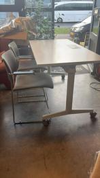 2 Witte vergadertafels met 8 bureaustoelen, Huis en Inrichting, Ophalen, Gebruikt