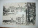 074 / Aalten de Markt / Bredevoort/ de Kerk Litho 1876, Antiek en Kunst, Ophalen of Verzenden