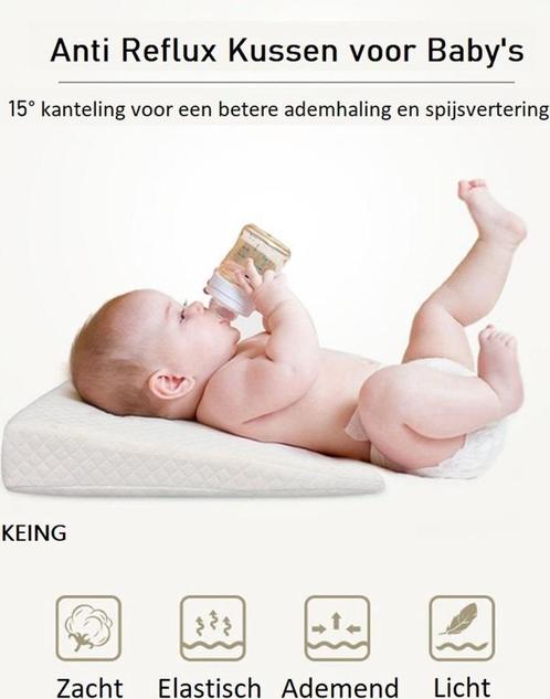 Anti reflux kussen baby, Kinderen en Baby's, Kinderkamer | Beddengoed, Nieuw, Kussen, Wit, Jongetje of Meisje, Verzenden