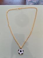 Gouden Ketting met Voetbal Hanger, Nieuw, Ophalen of Verzenden, Goud, Overige materialen