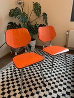 2 vintage formica stoelen, Huis en Inrichting, Ophalen, Gebruikt, Overige kleuren, Twee
