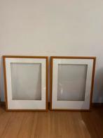 Twee houten lijsten 60x80, Huis en Inrichting, Woonaccessoires | Lijsten, Ophalen, Gebruikt, Hout