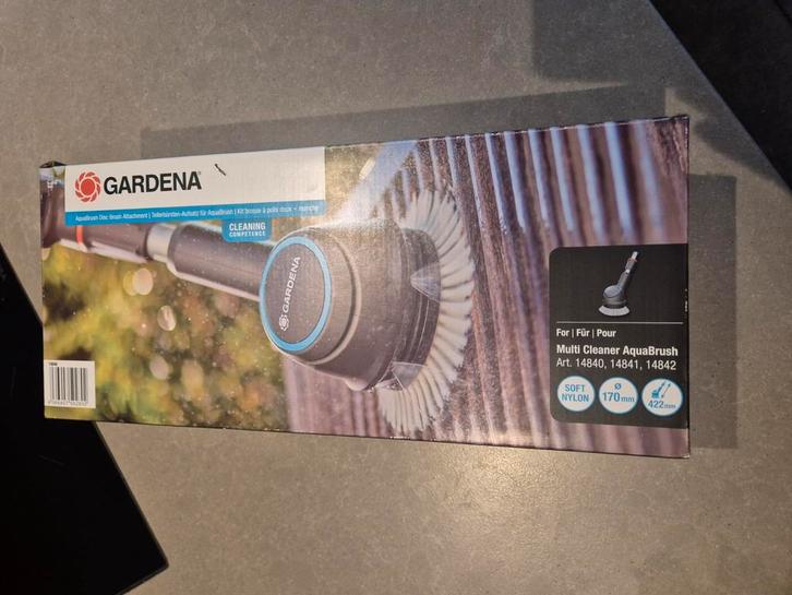 NIEUW! Opzetstuk aquabrush Gardena, Tuin en Terras, Hogedrukreinigers, Zo goed als nieuw, Elektrisch, Ophalen
