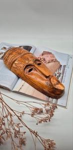 Vintage Handgesneden Afrikaans Houten Masker, Ophalen of Verzenden