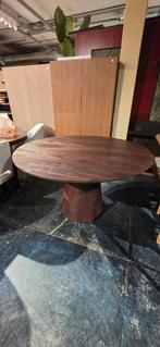Ronde Eettafel Mangohout Bruin – 130cm Showmodel