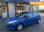 Ford FIESTA 1.6 TDCI LEASE TITANIUM-5DEURS-ECC-NAVI-ACHTERSC, Auto's, Voorwielaandrijving, Euro 5, Gebruikt, Blauw