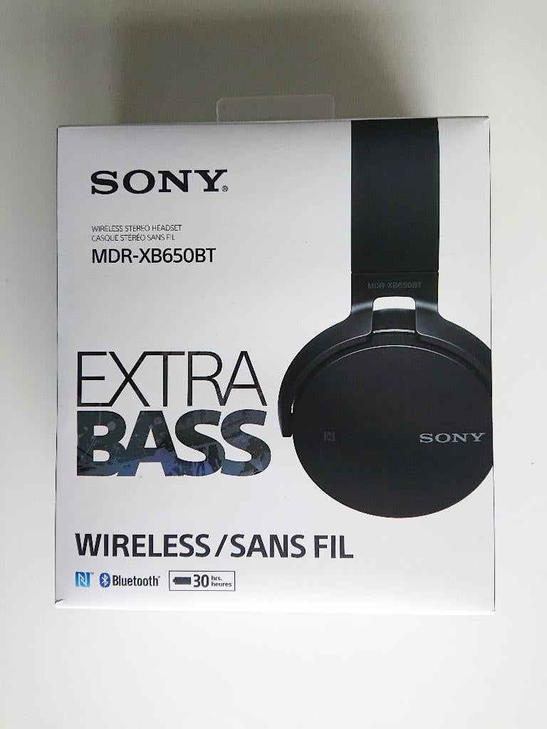 Sony MDR-XB650BT Draadloze Extra Bass hoofdtelefoon - Zwart, Nieuw, Ophalen of Verzenden, Over oor (circumaural), Draadloos