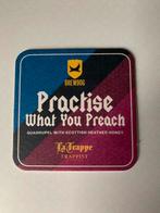 Bierviltje La Trappe Practise what you preach, Ophalen of Verzenden, Viltje(s), La Trappe