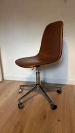 Bruine bureaustoel ( skai) leer, Huis en Inrichting, Bureaustoelen, Ophalen, Zo goed als nieuw, Bruin