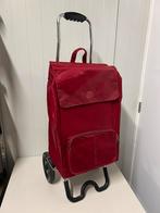 Te Koop : Boodschappentrolley Trolley Rood Metaal Stof Secc, Wieltjes, 30 cm of meer, Gebruikt, Ophalen of Verzenden