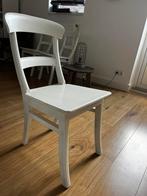 Witte houten eettafelstoelen (6, 20 euro per stuk), Huis en Inrichting, Gebruikt, Ophalen of Verzenden, Wit