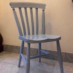 Leuke keukenstoel  of bureaustoel - Blue washed eikenhout, Ophalen, Blauw, Eén