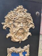 Grote antieke Engelse tafel klok. 75 cm. €2850. 8 bellen, Antiek en Kunst, Ophalen