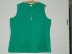 top mt 50 groen met nepknoopsluiting, Maat 46/48 (XL) of groter, Ophalen of Verzenden, Zo goed als nieuw, Zonder mouw