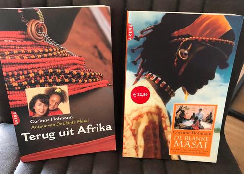 2 boeken van De Blanke Massai (waargebeurd ), Boeken, Biografieën, Zo goed als nieuw, Ophalen of Verzenden