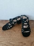 5th avenue suède sandaal hak 40, Zwart, 5th Avenue, Gedragen, Sandalen of Muiltjes