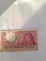 NEDERLAND BANKBILJET F25CHRISTIAAN  HUYGENS P 1955, Postzegels en Munten, Verzenden, 25 gulden