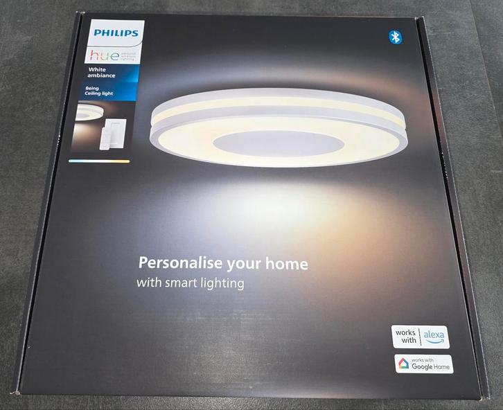 Philips Hue Being ceiling light + switch *Wit* (nieuw), Huis en Inrichting, Lampen | Spots, Nieuw, Ophalen of Verzenden