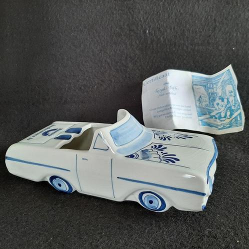 Antieke asbak in de vorm van een auto Delfts Blauw, Antiek en Kunst, Curiosa en Brocante, Ophalen