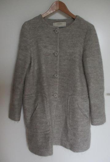 Zara Basic grijze, zachte, wollige jas, maat M beschikbaar voor biedingen