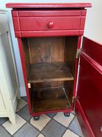 Nachtkastje vintage hout, Huis en Inrichting, Slaapkamer | Nachtkastjes, Ophalen, Gebruikt, Hout, Minder dan 45 cm