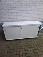 Metalen Legkast met Schuifdeuren, Huis en Inrichting, Ophalen, 100 tot 150 cm, Metaal, Industrieel