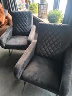 Twee nette stoelen (fauteuils) te koop, Huis en Inrichting, Fauteuils, Ophalen, 75 tot 100 cm, Zo goed als nieuw, Stof