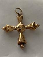 Antiek geel goud kruis 750-18 karaat, Sieraden, Tassen en Uiterlijk, Antieke sieraden, Ophalen of Verzenden, Goud, Hanger