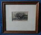 Leuke ets Boerderij knotwilgen Chris van der Windt 1877-1952, Antiek en Kunst, Ophalen of Verzenden