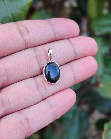 Zwarte Onyx Hanger Dakota - Echt Zilver beschikbaar voor biedingen