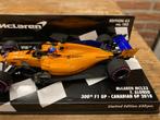 ✅ Fernando Alonso 1:43 300th F1 GP Canadian GP 2018 Mclaren, Ophalen of Verzenden, Nieuw, Formule 1