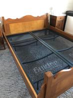 Eiken houten bed,maten 1.60x2.00 met bodem van Auping, Antiek en Kunst, Antiek | Meubels | Bedden, Ophalen