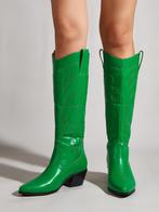 Groene hoge cowgirl dames laarzen leren cowboy boots vrouwen, Verzenden, Nieuw, Groen, Hoge laarzen
