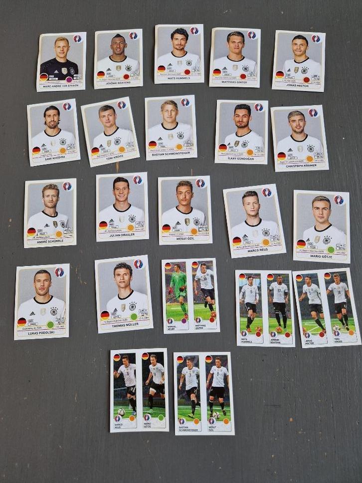panini plaatjes euro 2016 Frankrijk, Verzamelen, Sportartikelen en Voetbal, Gebruikt, Poster, Plaatje of Sticker, Ophalen of Verzenden