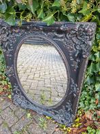 Zwarte Spiegel van zware kwaliteit, Huis en Inrichting, Woonaccessoires | Spiegels, Ophalen, Gebruikt, Minder dan 100 cm, Rechthoekig